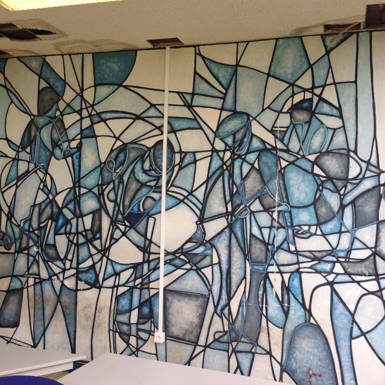 Etape 1 - Restauration fresque - Décoration entreprise