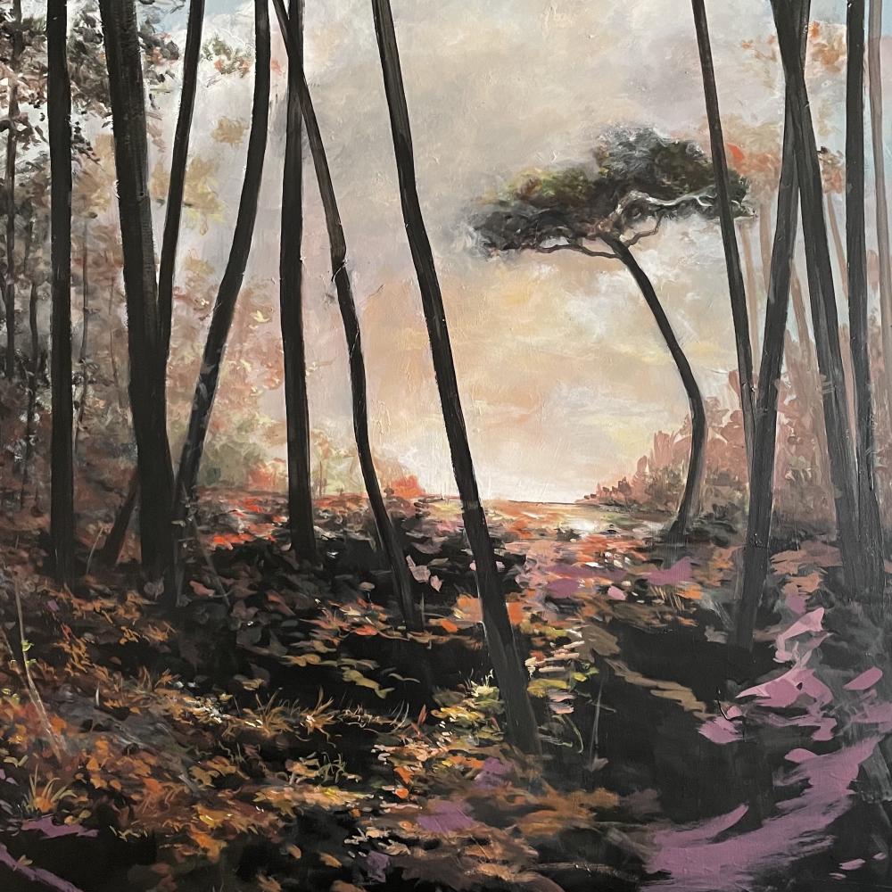 Forêt de Mervent 3 - Huile sur toile