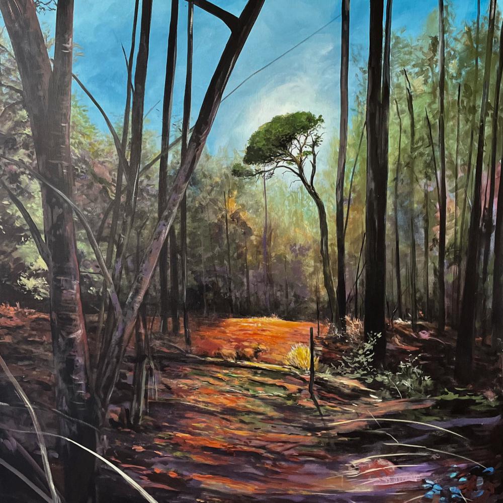 Mervent 6 tableau technique mixte 110/145 cm